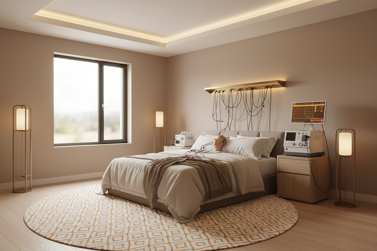 Sleep study data and clinical trial results visualization